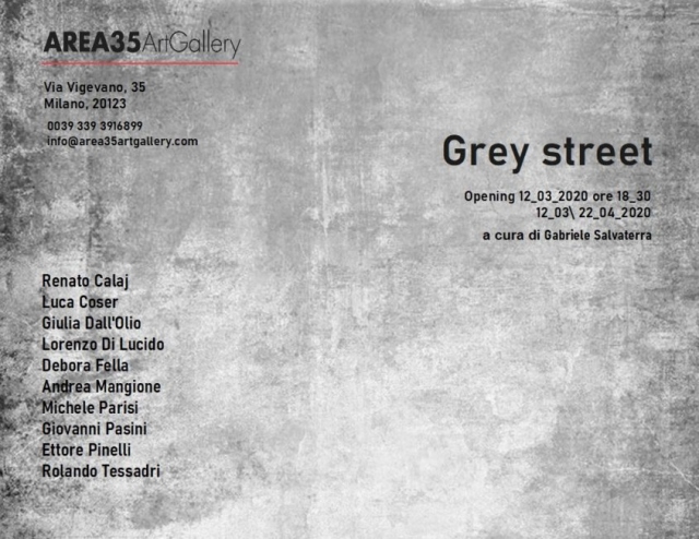*invito della mostra Grey street* - 